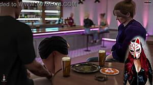 Check out this upskirt at the bar in Steps of Debauchery 19?