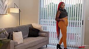 Black Tgirl Jordan In Intense Hardcore Scene