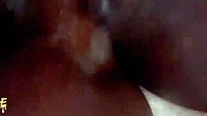 Ebony MILF with big tits submits to rough domination for massive cumshot. What a wild homemade scene!