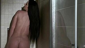 Classy Euro Pussyfucked Under The Shower