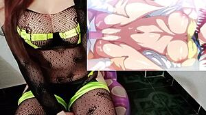 First love has sex for the first time in hentai close-up