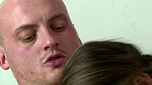 On her 20th birthday, she cheats with a fat guy for anal POV.