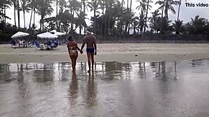 i met a hot latina on the beach n got a blowjob from paty bumbum outdoor