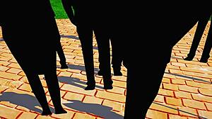 Kashima's suspicious part-time job challenge in anime game featuring riding and masturbation scenes