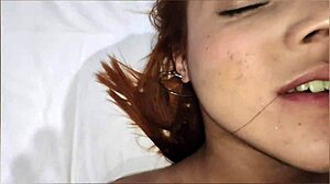 Nicole moans during blowjob and spooning hard