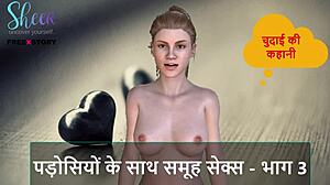 Hindi Audio Sex Story - Group Sex With Neighbors - Part 3