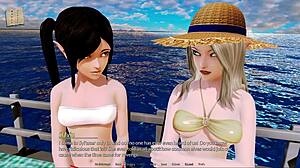 exploring harem hotel in anime game episode 154