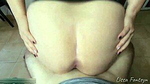 sexy secretary talks to boyfriend while blowing boss