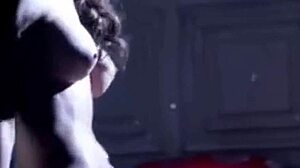 Erotic scene with nude punishment and music