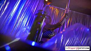 Felicity feline bounces her ass on a fat cock in lingerie.