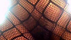 18 Year Ebony Teased and Fucked Hard in Sexy Stockings