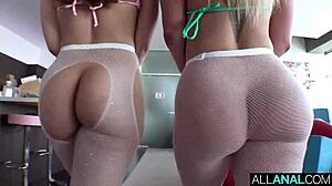 Katalina and Tommy stretch asses in wild anal party