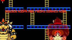 Bowser Koopa And Donkey Kong Vs Mario In Bareback Furry