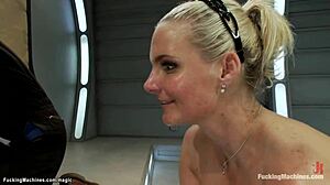 lesbians perform anal fisting and machine fucking with squirting