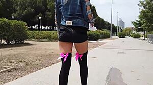 public squirt masturbation on beach gets wet