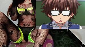 First love has sex for the first time in hentai close-up