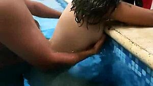 Intriguing Pool Invitation By Mature Man For Homemade Recording