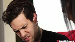 Brandy aniston rides in cowgirl, big tits bouncing