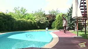 slutty blonde gets anal after pussy eating