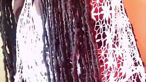 18 Year Ebony Teased and Fucked Hard in Sexy Stockings