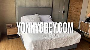 I see the hot lingerie model cum on ass