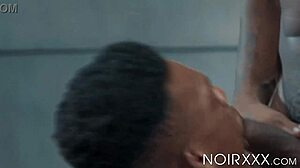 Baller gets intense ball sucking and anal pounding in interview.