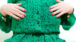 Hot Girl Removes Sexy Dress While Moaning Softly