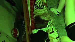 red-haired girl in socks reaches orgasm in missionary?