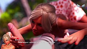 we fucked that shaved blondie in the park, licking her pussy and riding hard, amnesia style