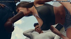 Girlfriend Fucking Officer In Front Of Boyfriend