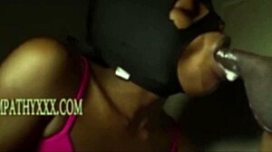 Sympathyxxx sucked his black cock but couldn't swallow cumshot, almost caught