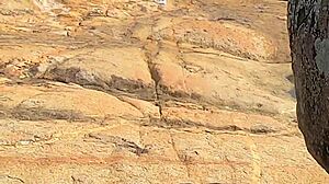 Brazilian teen fucked doggystyle on public beach