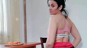 Woman Succumbs To Vibrator Temptation While Cooking