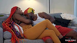 Black Tgirl Jordan In Intense Hardcore Scene