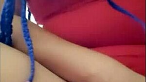 Ebony Amateur's Divine Silhouette in Homemade Birthday Video