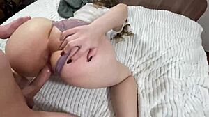 Big booty secretary begs for creampie in doggystyle fucking 😍