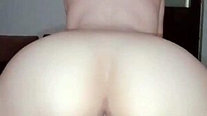 Wife Rides Husband's Cock in Cuckold Cowgirl Ass Position