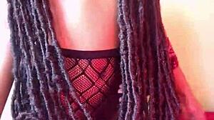 18 Year Ebony Teased and Fucked Hard in Sexy Stockings