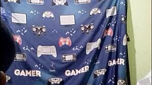 Ebony Amateur's Divine Silhouette in Homemade Birthday Video