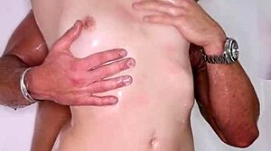 Alfiecinematic And Aria Sloane Share Shower Moment.