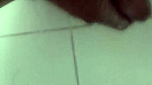 jerking with dildo in shower feels amazing