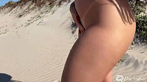 Hot Slut Meets Guy On Beach And Fucks Outdoors Without Condom!