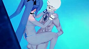 i fucked roxy with eris close on the pool in mushoku tensei fantasy