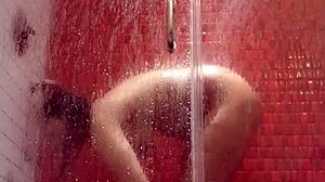 freaky latina in lingerie show