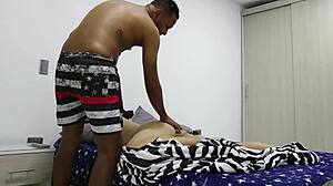 i was enjoying the big tits of my stepsister while fingering her vagina