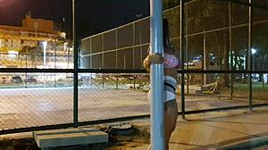 Look at this milf getting doggystyle on the beach