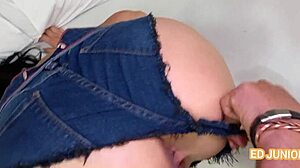 ed junior fucks a hot white girl without removing shorts