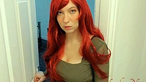 Roleplaying friend's mom as cheater with blue eyes and big ass