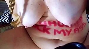 BBW Opens Legs For Anal