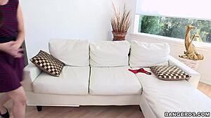 Brunette Casey Calvert in Interracial Scenario